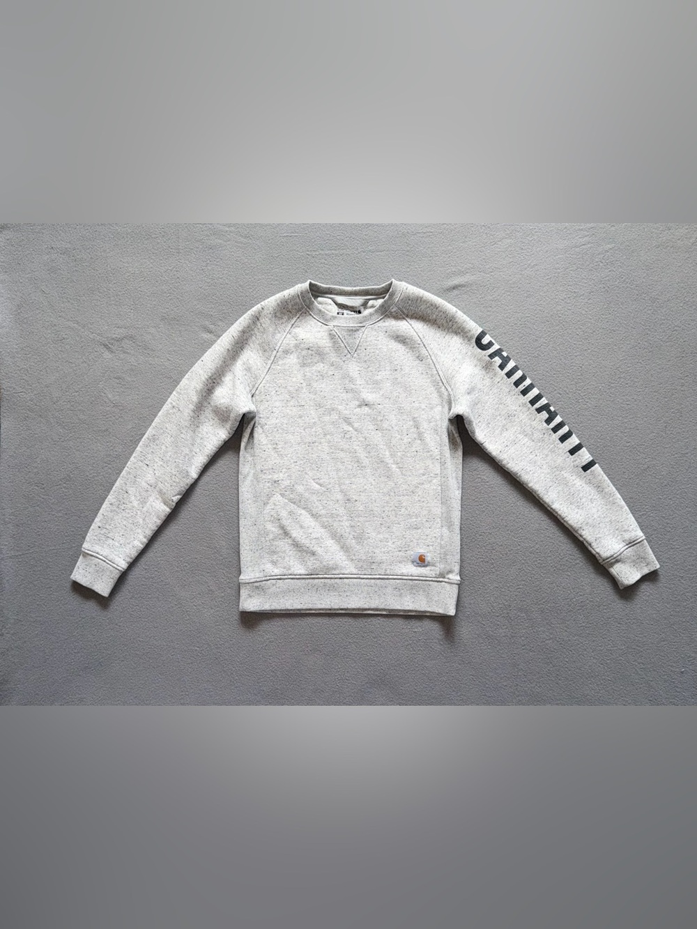Carhartt Womens Light Heather Gray Crewneck Sweatshirt